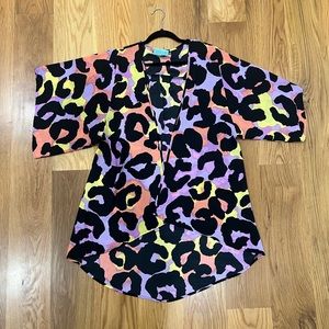 Judith March leopard kimono